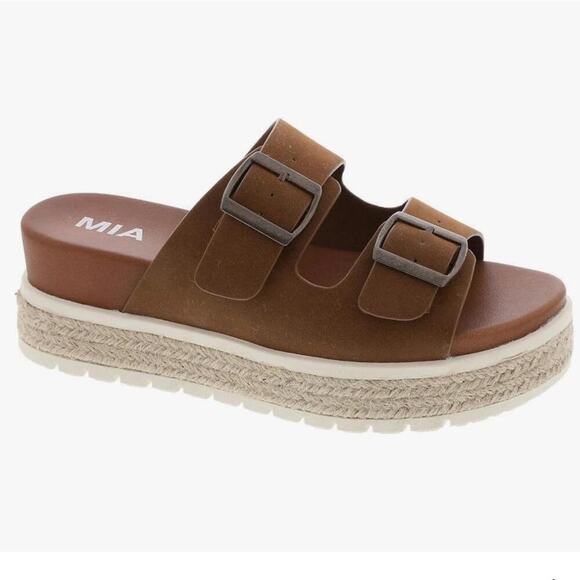 MIA Shoes - MIA espadrille sandals Brown